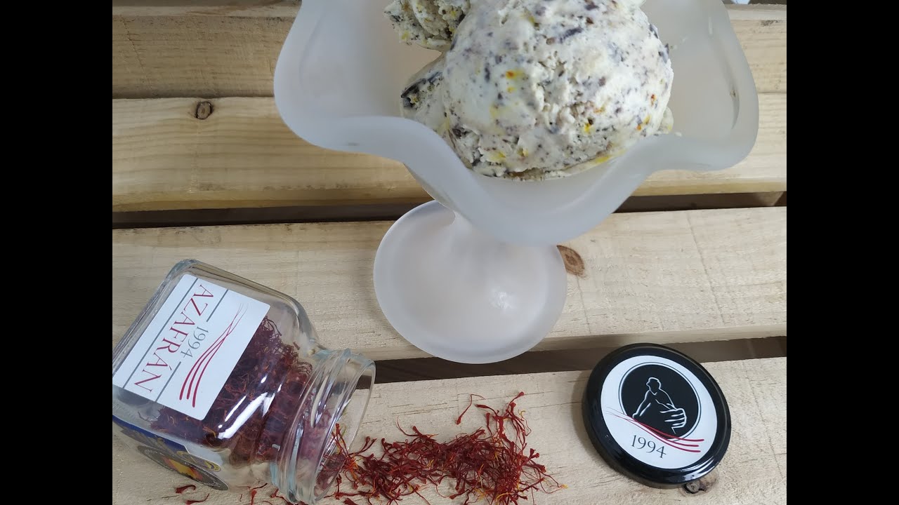 HELADO DE STRACCIATELLA Y AZAFRÁN SIN HELADERA Y MUY CREMOSO