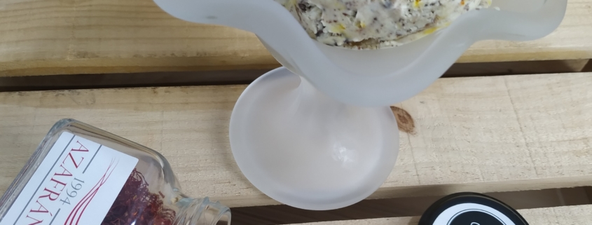 HELADO DE STRACCIATELLA Y AZAFRÁN