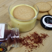 Natillas caseras con azafrán
